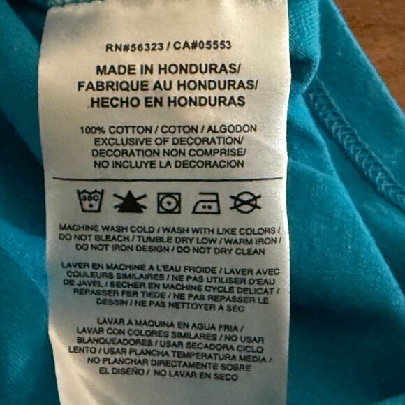 The Nike Tee Women’s Athletic Cut T‑Shirt, Size L, Turquoise with Graphic Logo - Picture 6 of 7